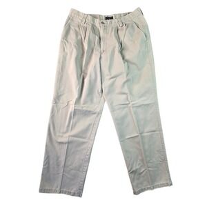 Dockers Pleated Chino Pants Mens 34x30 Khaki Tan Twill Classic Fit Skater Grunge